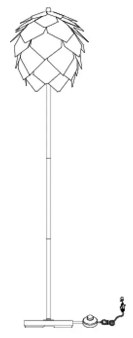 JONATHAN Y JYL6124A Black Shaded Floor Lamp