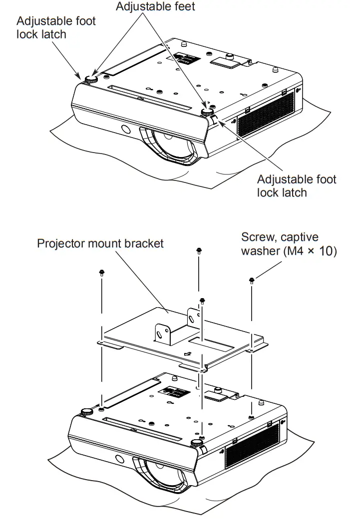 Panasonic ET-PKL430B Projector Mount Bracket - fig 7