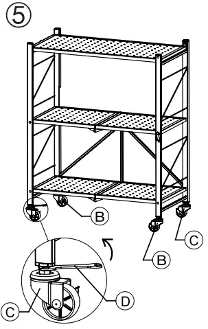 Kmart-43233359-3-Tier-Foldable-Metal-Shelf-fig 5