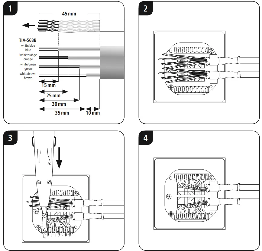 hama TIA-568A 14 ft CAT6a Ethernet Cable - fig 1