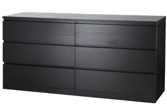 Ikea MALM-6 drawers-Dresser-product