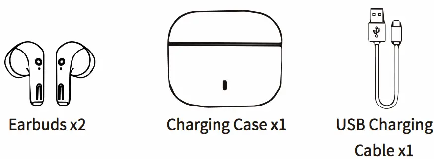 JTact E12 Wireless Earbuds - fig 1