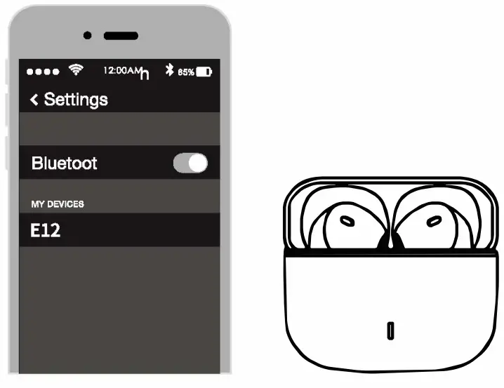 JTact E12 Wireless Earbuds - fig 3