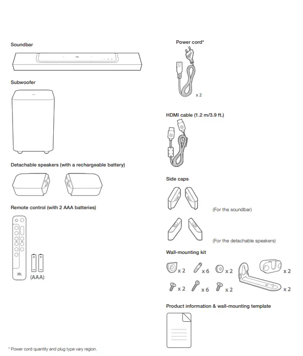 JBL Bar 1000 Powered 7.1.4 Channel Sound Bar System - Fig 2