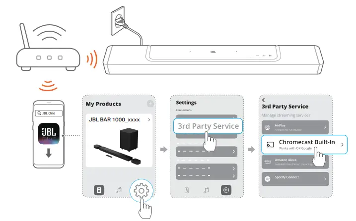 JBL Bar 1000 Powered 7.1.4 Channel Sound Bar System - Fig 35
