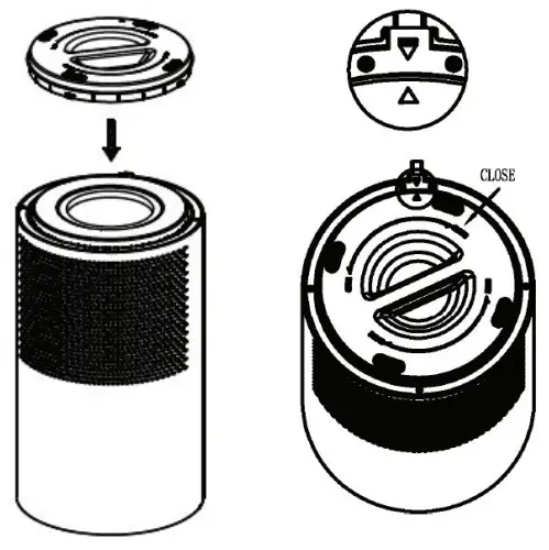 Proscenic A8 Air Purifier - Re Insert Thr Filter