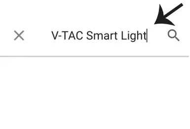 V-TAC Smart LED Panel VT-5140-bar and tap on the icon