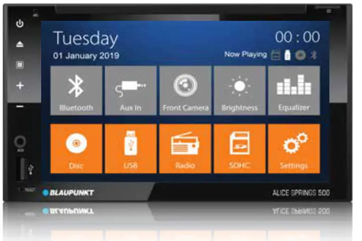 BLAUPUNKT Alice Springs 500 Car Multimedia 6.2 2-Din DVDCD Bluetooth Phone Mirroring VIA USB 1