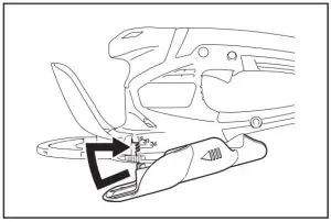 FIG 15 Installing or removing the grass receiver