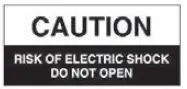 Caution - risk of electric shock-1