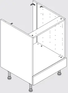 Wickes 239303 600 Built Under Oven Unit - 1