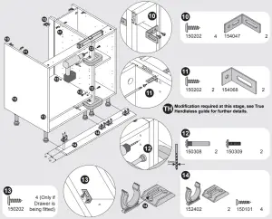 Wickes 239303 600 Built Under Oven Unit - Assembly Instructions 11