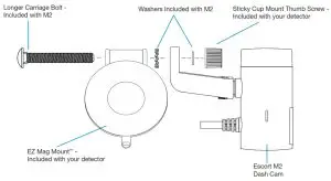 ESCORT 010068-1 M2 Radar-Mounted Smart Dash---Attach ESCORT