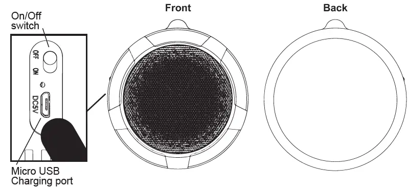 BASS JAXX SP-0218 Portal Portable Wireless Speaker fig1