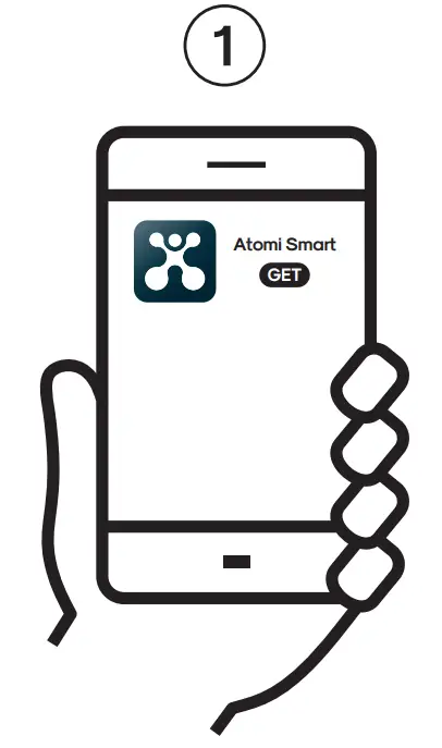 atomi smart AT1482 Smart WiFi Ceramic Tabletop Heater - app