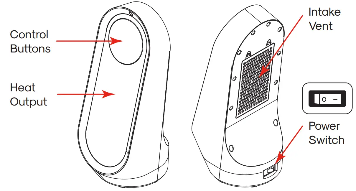 atomi smart AT1482 Smart WiFi Ceramic Tabletop Heater - fig