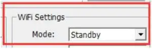 WiFi – Standby/Disable