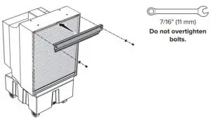 BIG ASS FANS COOL SPACE Cooling Media Replacement - Reinstall retainer bar