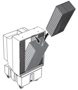 BIG ASS FANS COOL SPACE Cooling Media Replacement - Remove center pad