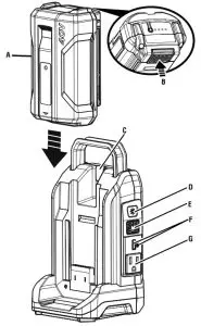 RYOBI RYi300BG 300-Watt Powered Inverter for 40-Volt Battery - Fig. 1