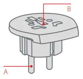 SKROSS PA30 World to Europe Travel Adapter - fig 1