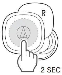 audio technica ATH SQ1TW Wireless Headphones - function