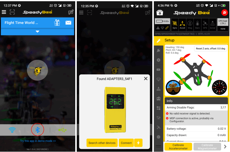 SpeedyBee Adapter 3 Built In Bluetooth and Blackbox Downloader - Parameter settings
