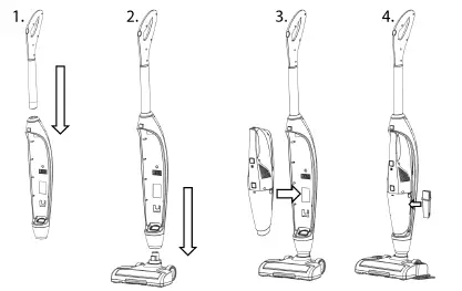 HYUNDAI HHE213308 3-in-1 Stick Vacuum Cleaner and Aqua Mop FIG 2