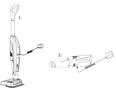 HYUNDAI HHE213308 3-in-1 Stick Vacuum Cleaner and Aqua Mop FIG 3