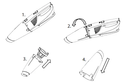 HYUNDAI HHE213308 3-in-1 Stick Vacuum Cleaner and Aqua Mop FIG 6