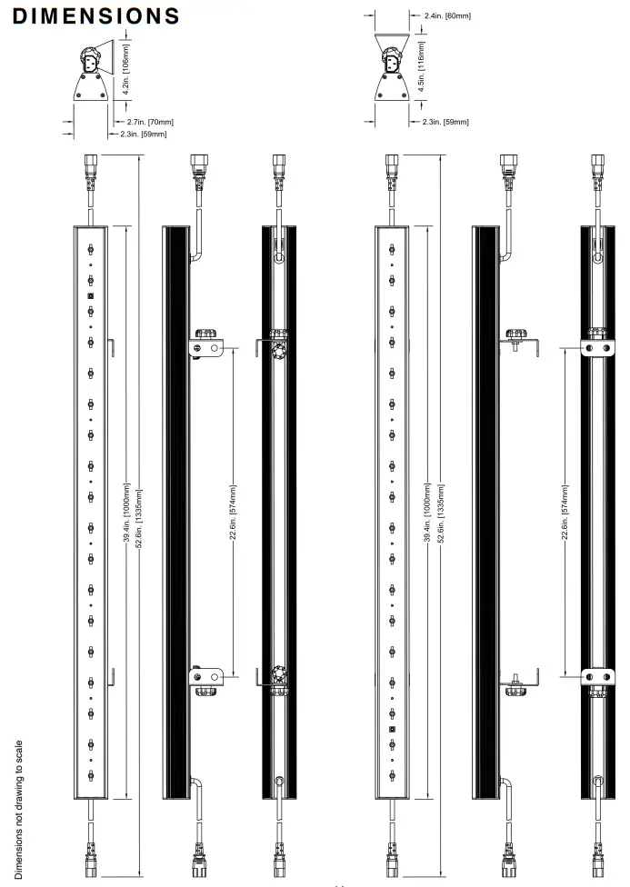 ADJ Eco UV Bar Plus IR 1 Meter UV LED Bar with Remote - fig 1