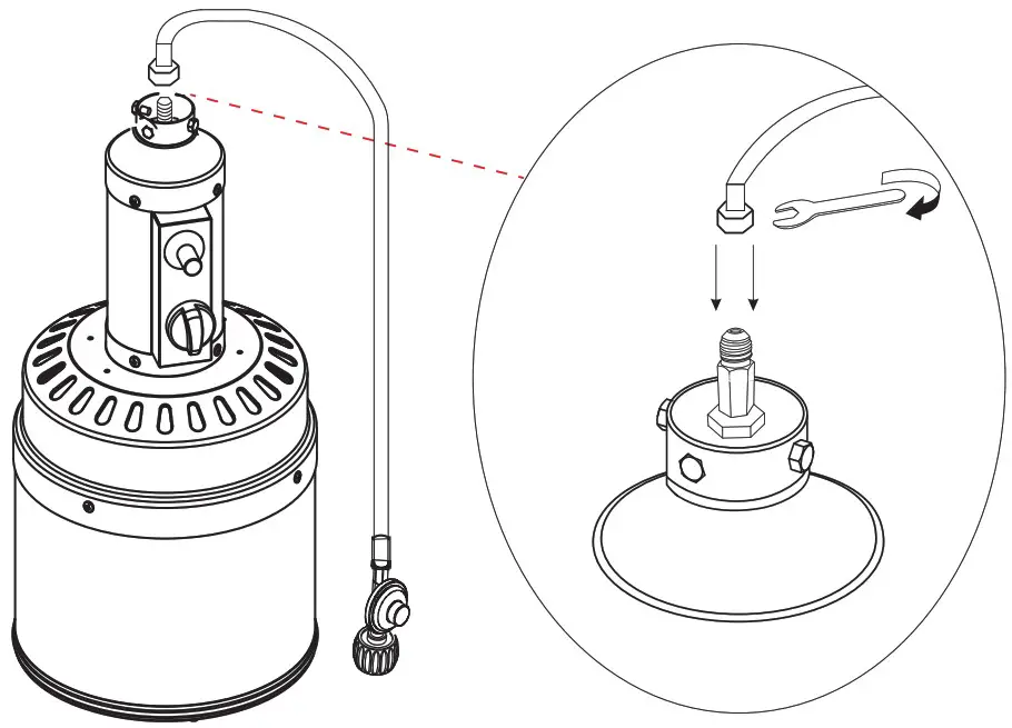 FENCY SUUS-SSL H81226 S S717 46000 BTU Stainless Steel Flame Propane Patio Heater - Additional 2