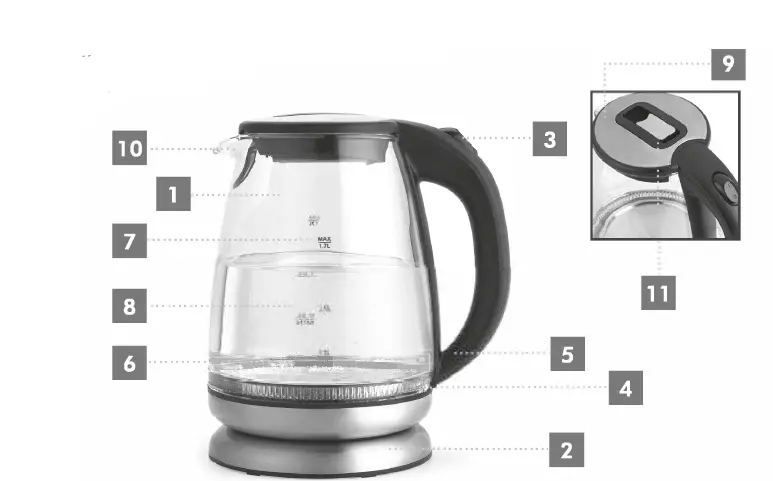 PROGRESS Est 1931 Iridescent Glass Kettle fig 1