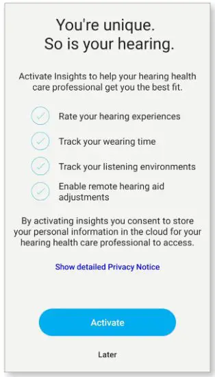 unitron Remote Plus Apps - Insights