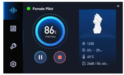 UNIZ NBEE Professional Resin 3D Printer- START A PRINT 5
