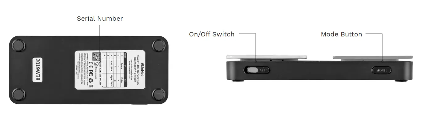 AbleNet 10000033 Blue2 4th Generation Wireless Accessibility Switch - fig 1