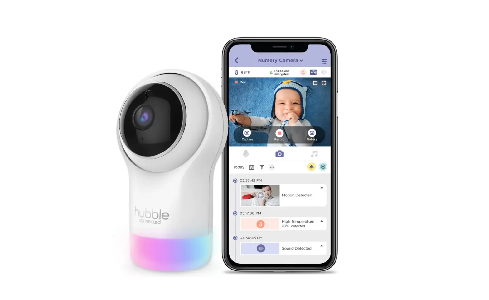 Hubble Connected 810074830249 Nursery Pal Glow Smart Monitor User Guide