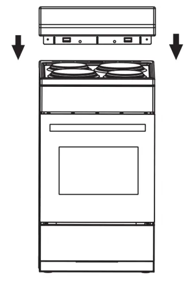 ARTUSI AFE547W 54cm Upright Cooker - adjustment 3