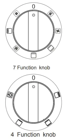 ARTUSI AFE547W 54cm Upright Cooker - button 6