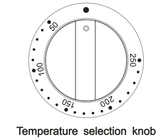 ARTUSI AFE547W 54cm Upright Cooker - button 7