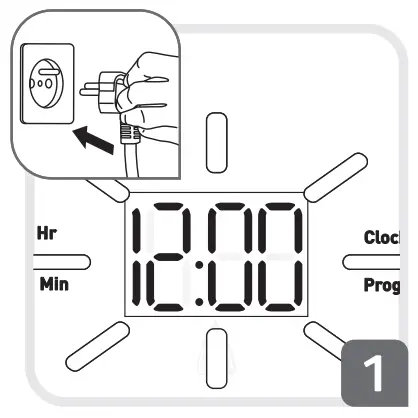 Plug the power cable