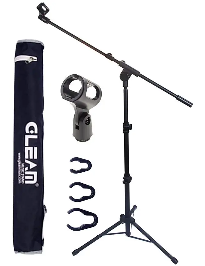 GLEAM-Microphone-Stand-Tripod-Boom-Mic-Stand-with-Carrying-Bag-Microphones-image