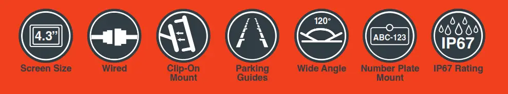 GATOR Rear Mirror Reversing Camera Cover2