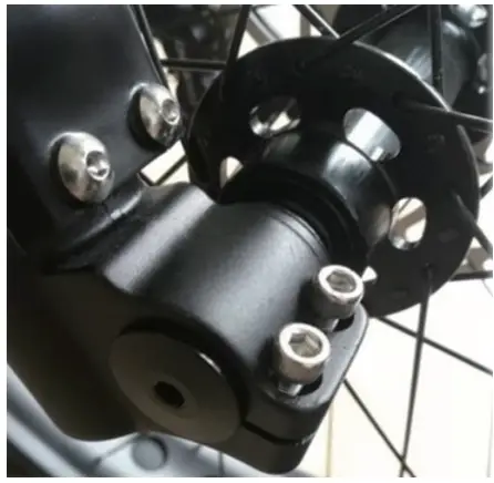 BIKONIT Warthog MD 1000 Electric Bike - fornt wheel2