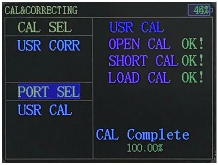 AAI Vector Impedance Analyzer User Manual - All calibration is done