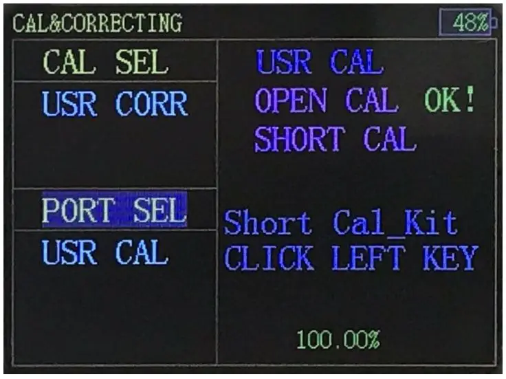 AAI Vector Impedance Analyzer User Manual - short-circuit calibration