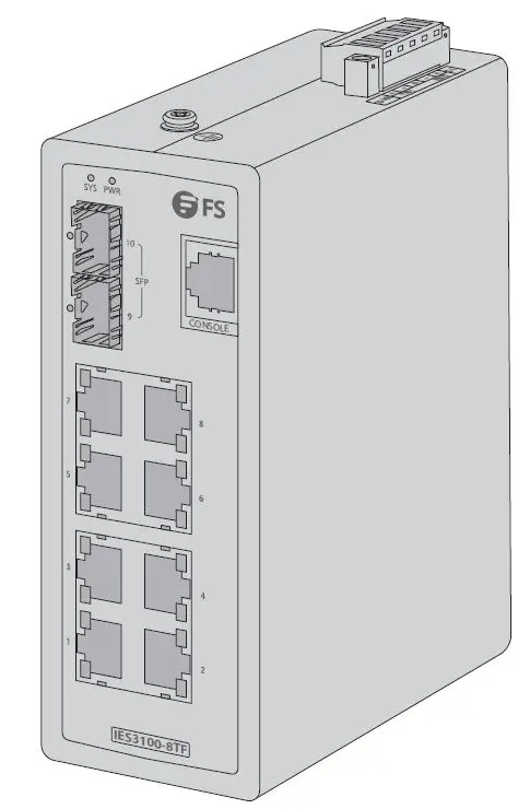 FS-IES3100-8TF-L2-Managed-Industrial-product
