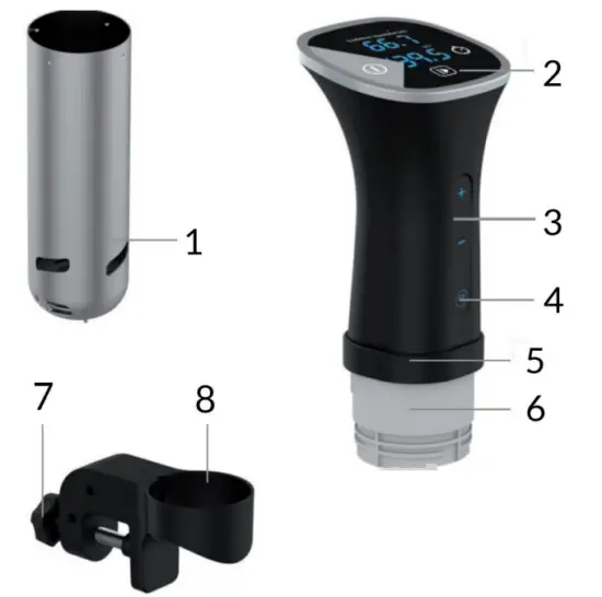 Klarstein 10035556 QUICK STICK SMART Sous vide - DEVICE
