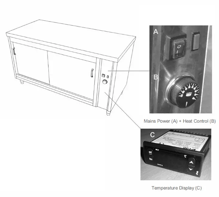 CED-DL18HC-Heavy-Duty-Single-Heated-Gantry-1500mm-(W)-Stainless-Steel-fig-1