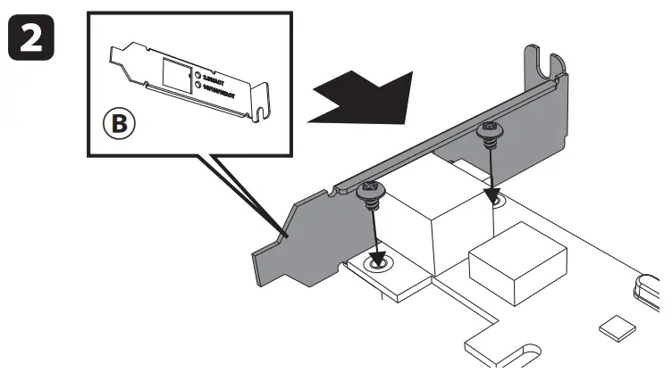 Change to low profile bracket